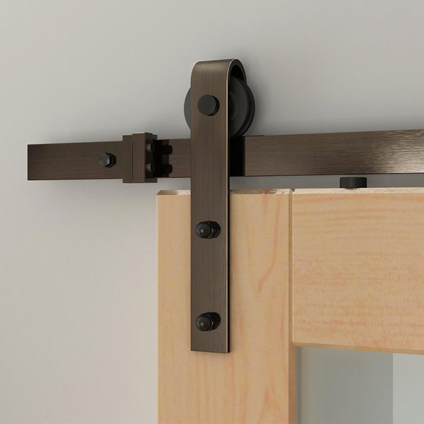 Quiet Glide Soft Close Standard Single Barn Door Hardware Kit & Reviews Wayfair